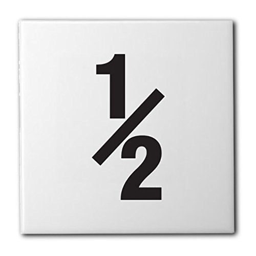 Ceramic Swimming Pool Waterline Depth Marker " 5 " Smooth Finish, 4 In